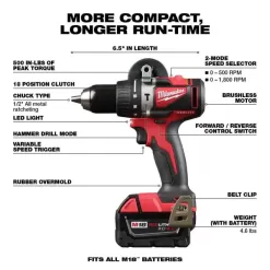Milwaukee M18 18-Volt Lithium Brushless Cordless Hammer Drill and Circular Saw Combo Kit