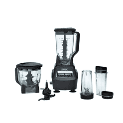 NINJA BL770 Mega Kitchen System 72 oz. 5-Speed Black Blender and Food Processor with Travel Cups