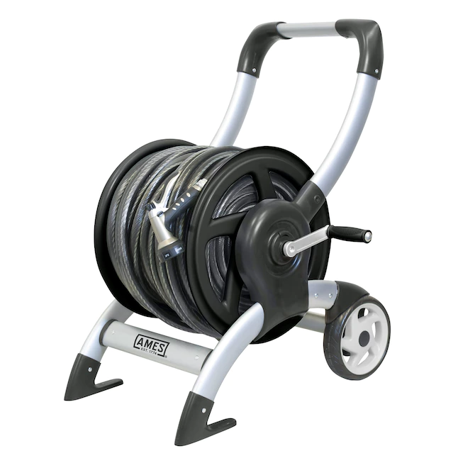 NeverLeak Aluminum 200-ft Cart Hose Reel
