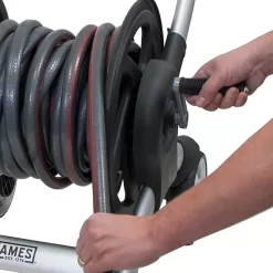 Alternative view of NeverLeak  Aluminum 200-ft Cart Hose Reel