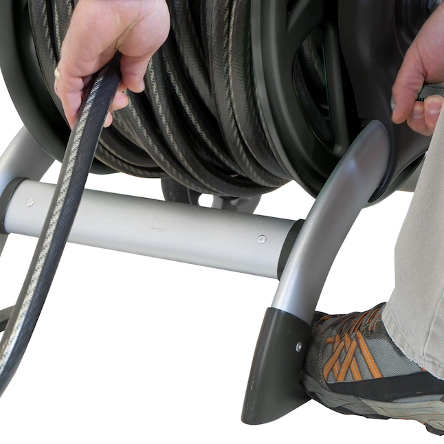 NeverLeak Aluminum 200-ft Cart Hose Reel - Image 4
