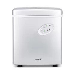 NewAir 28-lb Drop-Down Door Portable/Countertop Bullet Ice Maker (Silver)