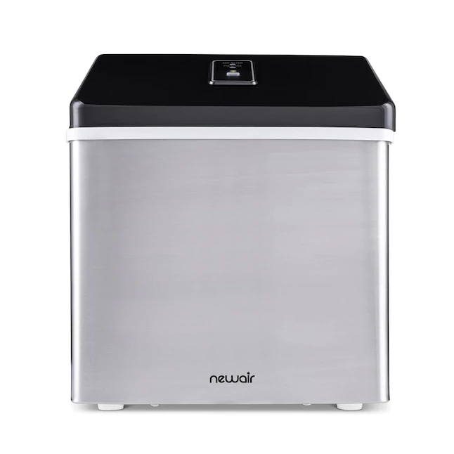 Newair Silver Counter Top Ice Maker Machine,Compact Automatic Ice Maker, Cubes Ready
