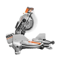 RIDGID Miter Saw R4113 15 Amp 10 in. Dual Bevel with LED Cut Line Indicator