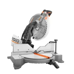 RIDGID Miter Saw R4123 15 Amp Corded 12 in. Dual Bevel with LED