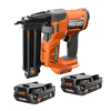 RIDGID R09891B-AC840020PN 18V Brushless Cordless 18-Gauge 2-1/8 in. Brad Nailer with (2) MAX Output 2.0 Ah Batteries