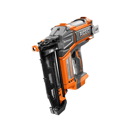 RIDGID R09892B 18V Brushless Cordless HYPERDRIVE 16-Gauge 2-1/2 in. Straight Finish Nailer(Tool Only), Belt Clip, Bag, Sample Nails