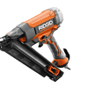 RIDGID R250AFF Pneumatic 15-Gauge 2-1/2 in. Angled Finish Nailer with CLEAN DRIVE Technology, Tool Bag, and Sample Nails
