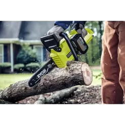 RYOBI P2520 ONE+ HP 18V Brushless 10 in. Cordless Battery Chainsaw, Battery and Charger