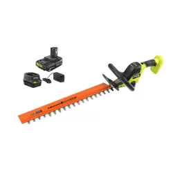 RYOBI P2680VNM ONE+ HP 18V Brushless 22 in. Cordless Battery Hedge Trimmer with 2.0 Ah Battery and Charger