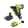 RYOBI P330-PSK005 ONE+ 18V Cordless AirStrike 15-Gauge Angled Finish Nailer and 2.0 Ah Compact Battery and Charger Starter Kit
