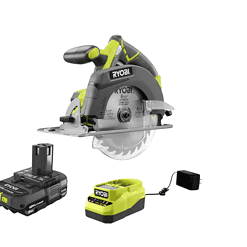 RYOBI P507-PSK005 ONE+ 18V Cordless 6-1/2 in. Circular Saw with 2.0 Ah Battery and Charger