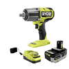 RYOBI PBLIW01K1 ONE+ 18V Brushless Cordless 4-Mode 1/2 in. Impact Wrench Kit with 4.0 Battery and Charger