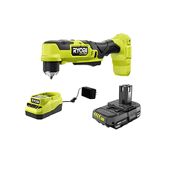 RYOBI PSBRA02K ONE+ HP 18V Brushless Cordless Compact 3/8 in. Right Angle Drill Kit with (1) 1.5 Ah Battery and 18V Charger