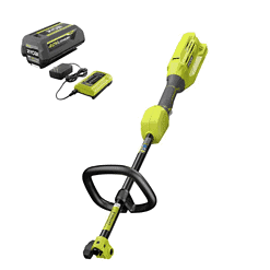 RYOBI RY40226 40V Expand-It Cordless Battery Attachment Capable Trimmer Power Head with 4.0 Ah Battery and Charger