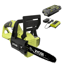 RYOBI RY40570 40V 10 in. Cordless Battery Chainsaw with 2.0 Ah Battery and Charger