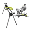 RYOBI Miter Saw TSS103-A18MS01G 15 Amp 10 in. Sliding Compound and Universal QUICKSTAND
