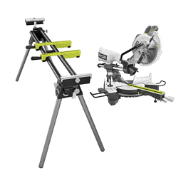 RYOBI Miter Saw TSS103-A18MS01G 15 Amp 10 in. Sliding Compound and Universal QUICKSTAND