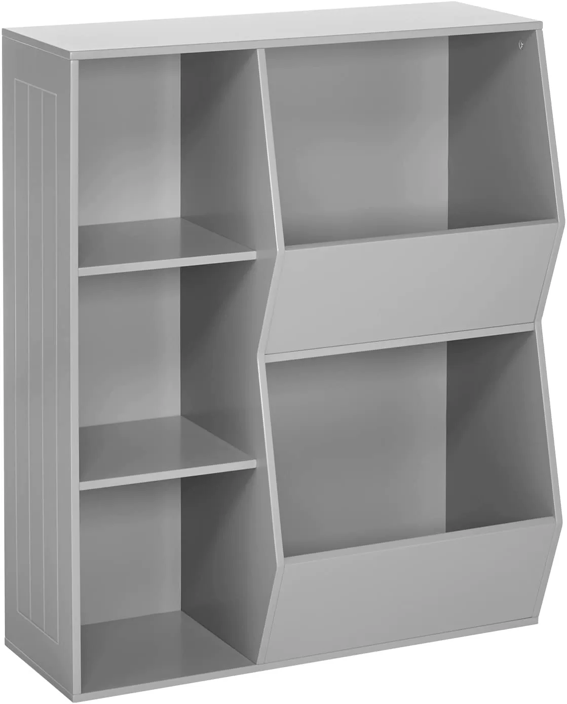 RiverRidge Gray Composite Kids Bookcase (30.13-in W x 36.69-in H x 13.75-in D)