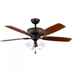 Hampton Bay 57231 Devron 52 in. LED Indoor Oil-Rubbed Bronze Ceiling Fan with Light Kit