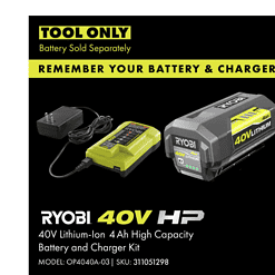 RYOBI RY40604BTLVNM 40V HP Brushless 26 in. Cordless Battery Hedge Trimmer (Tool Only)