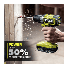 RYOBI PBLCK01K ONE+ HP 18V Brushless Cordless 1/2 in. Drill/Driver and Impact Driver Kit w/(2) 2.0 Ah Batteries, Charger, and Bag