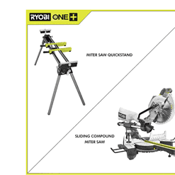 RYOBI Miter Saw TSS103-A18MS01G 15 Amp 10 in. Sliding Compound and Universal QUICKSTAND