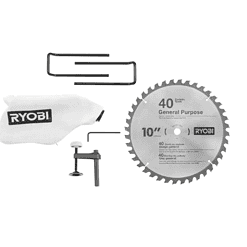 RYOBI Miter Saw TSS103-A18MS01G 15 Amp 10 in. Sliding Compound and Universal QUICKSTAND