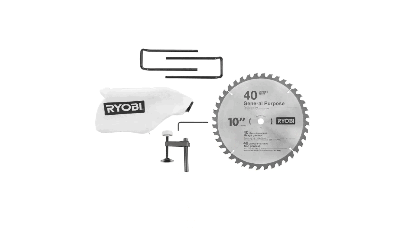 RYOBI Miter Saw TSS103-A18MS01G 15 Amp 10 in. Sliding Compound and Universal QUICKSTAND