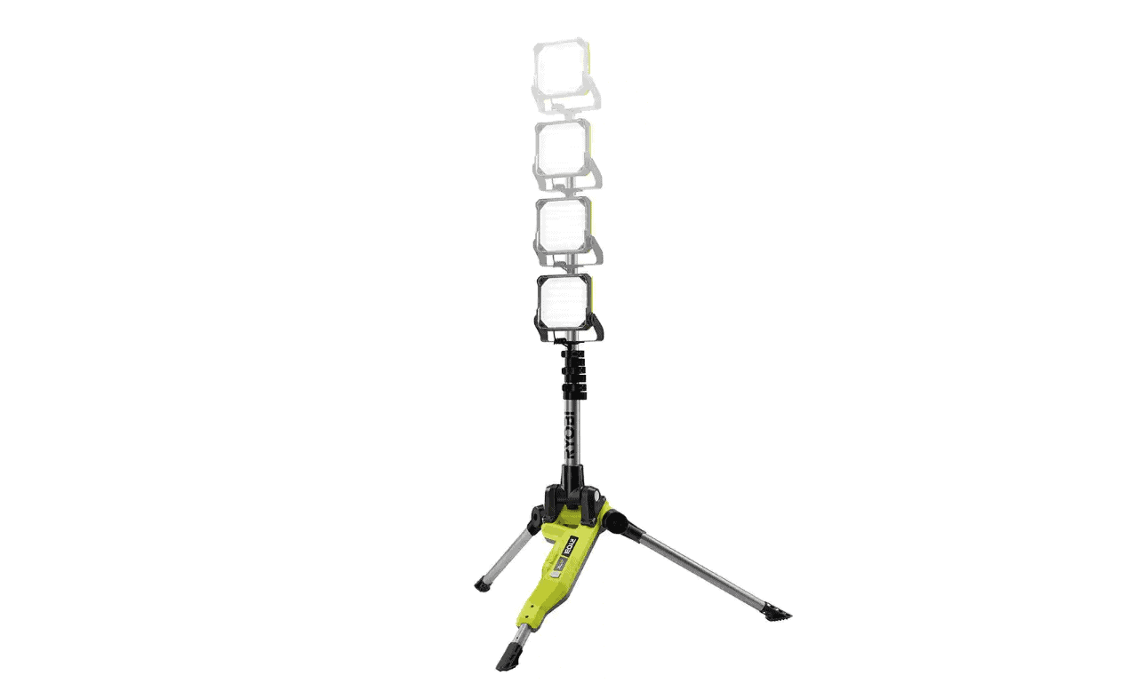 RYOBI P782 ONE+ 18V Cordless Hybrid LED Tripod Stand Light (Tool Only)