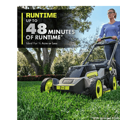 RYOBI RY401170VNM 40V HP Brushless 20 in. Cordless Battery Walk Behind Push Mower with 6.0 Ah Battery and Charger