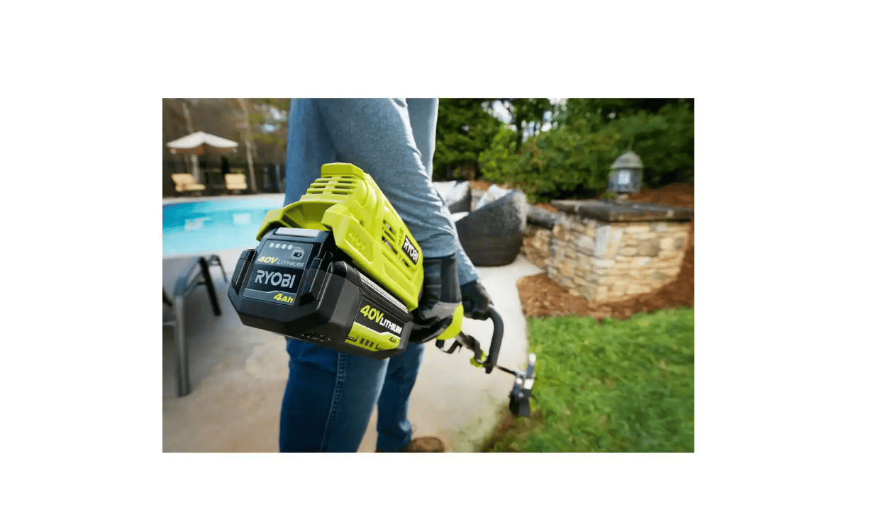 RYOBI RY40940VNM 40V Cordless Battery Attachment Capable String Trimmer and Leaf Blower Combo Kit (2-Tools) w/ 4.0 Ah Battery & Charger