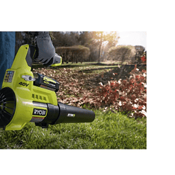 RYOBI RY40940VNM 40V Cordless Battery Attachment Capable String Trimmer and Leaf Blower Combo Kit (2-Tools) w/ 4.0 Ah Battery & Charger