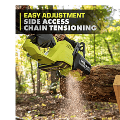 RYOBI RY405100 40V HP Brushless 14 in. Electric Cordless Chainsaw with 4.0 Ah Battery and Charger