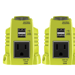 RYOBI RYi150BG-CMB1 (2) 150-Watt Battery Powered Inverter for ONE+ 18V Battery