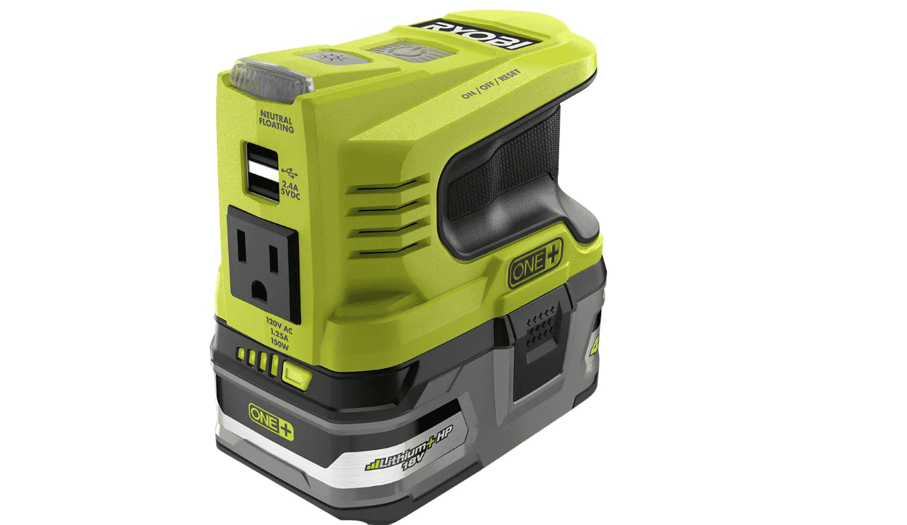 RYOBI RYi150BG-CMB1 (2) 150-Watt Battery Powered Inverter for ONE+ 18V Battery