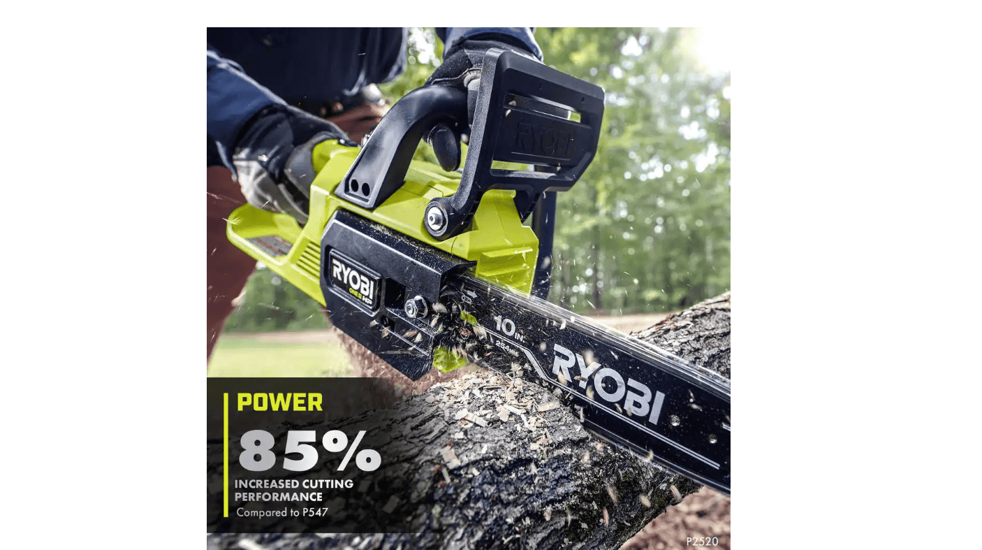 RYOBI P2502BTL ONE+ HP 18V Brushless 10 in. Cordless Battery Chainsaw (Tool Only)