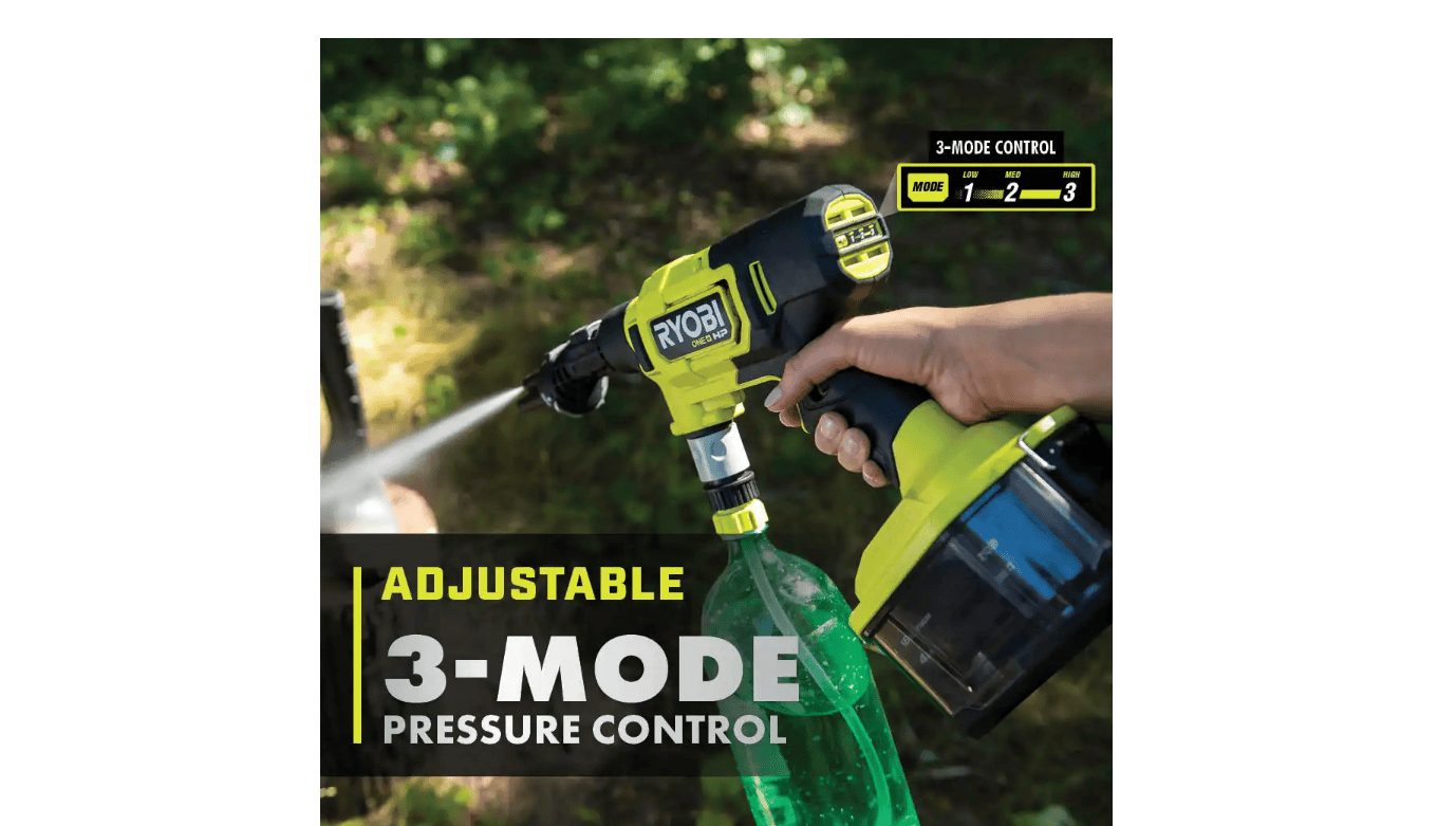 RYOBI RY121852KVNM ONE+ HP 18V Brushless EZClean 600 PSI 0.7 GPM Cordless Cold Water Power Cleaner with 4.0 Ah Battery and Charger