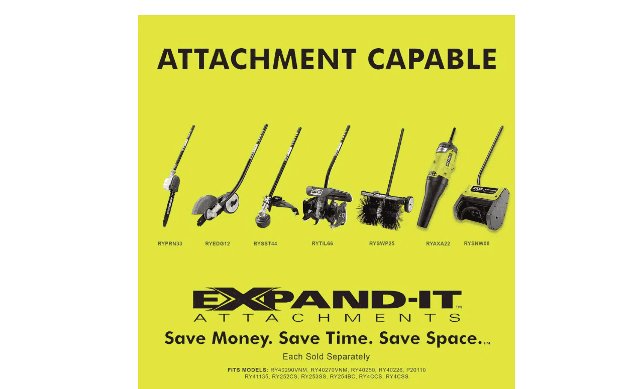 RYOBI RYTIL66 Expand-It 10 in. Universal Cultivator String Trimmer Attachment