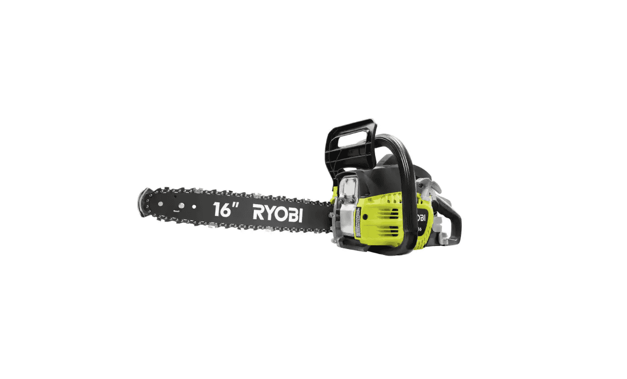 RYOBI RY3716 16 in. 37cc 2-Cycle Gas Chainsaw with Heavy-Duty Case
