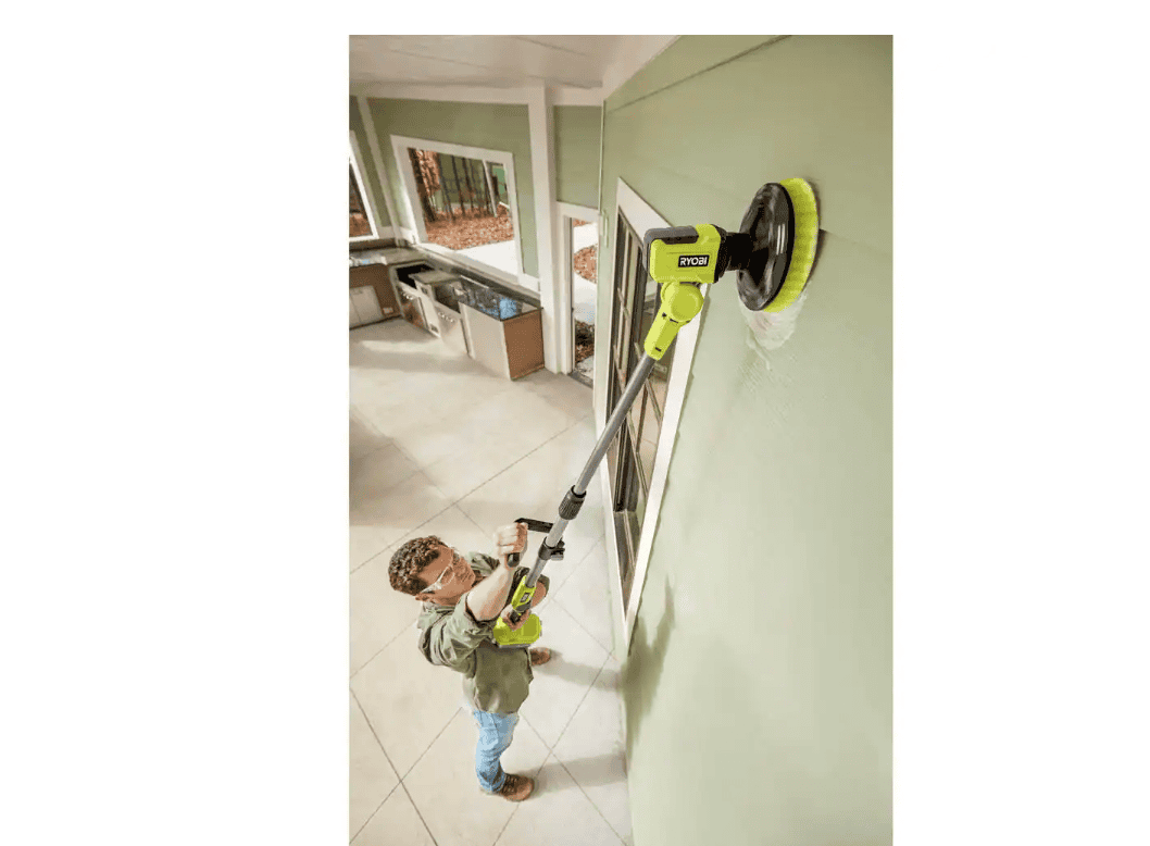 RYOBI P4500 ONE+ 18V Cordless Telescoping Power Scrubber (Tool Only