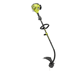 RYOBI RY252CS 25 cc 2-Stroke Attachment Capable Full Crank Curved Shaft Gas String Trimmer