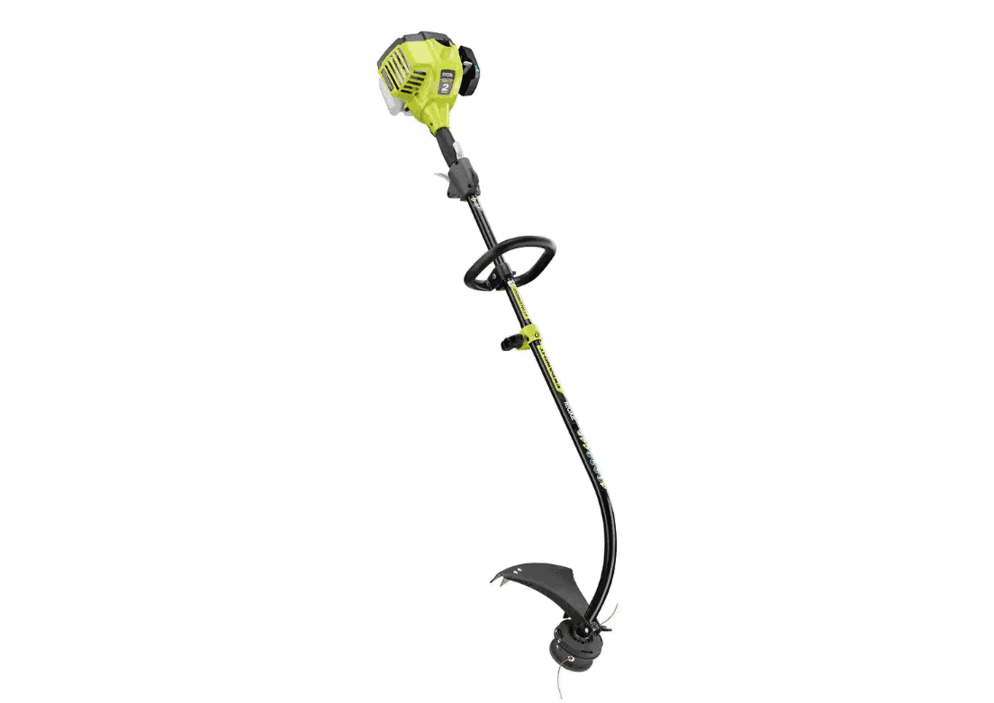 RYOBI RY252CS 25 cc 2-Stroke Attachment Capable Full Crank Curved Shaft Gas String Trimmer