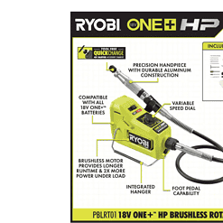 RYOBI PBLRT01B ONE+ HP 18V Brushless Cordless Rotary Tool (Tool Only)