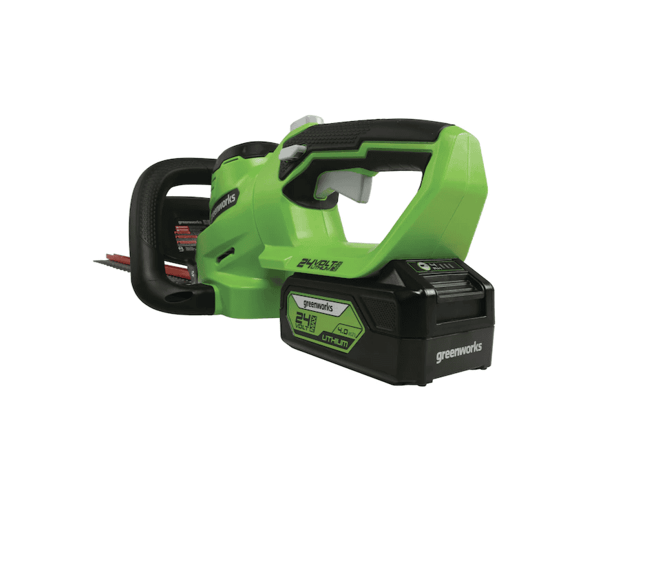 Greenworks HT24B414 24-Volt 22-in Dual Cordless Electric Hedge Trimmer (Battery & Charger Included) - Image 4