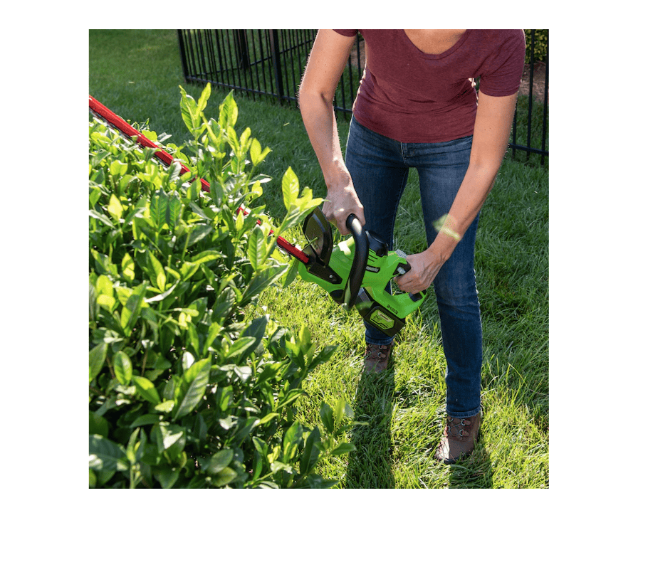 Greenworks HT24B414 24-Volt 22-in Dual Cordless Electric Hedge Trimmer (Battery & Charger Included) - Image 7