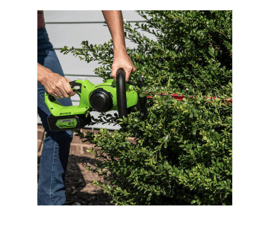 Greenworks HT24B414 24-Volt 22-in Dual Cordless Electric Hedge Trimmer (Battery & Charger Included) - Image 9