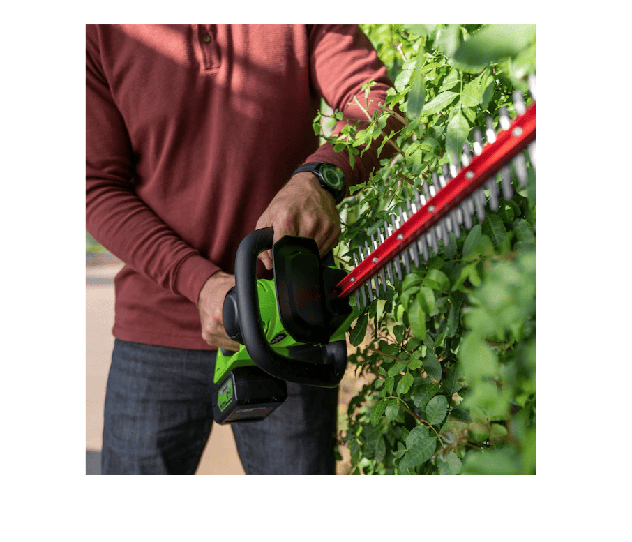 Greenworks HT24B414 24-Volt 22-in Dual Cordless Electric Hedge Trimmer (Battery & Charger Included) - Image 10