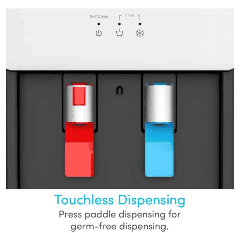 Avalon Self-Cleaning Touchless Bottle-Less Water Cooler Dispenser with Hot/Cold Water, Child Lock, NSF/UL/ENERGY STAR, White