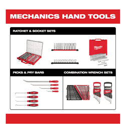 Milwaukee 48-22-9415 Combination SAE and 48-22-9515 Metric Wrench Mechanics Tool Set (30-Piece)
